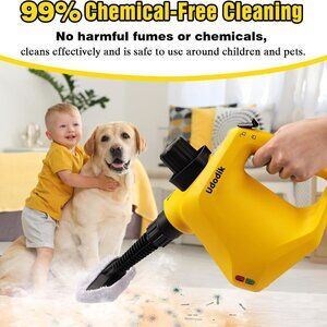 Handheld High Temp Steam Cleaner Portable for Home Grease Grime 10pc Kit